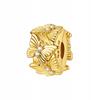 Modular Bead Safety Stopper Charm Gold S925 Butterfly Crystals