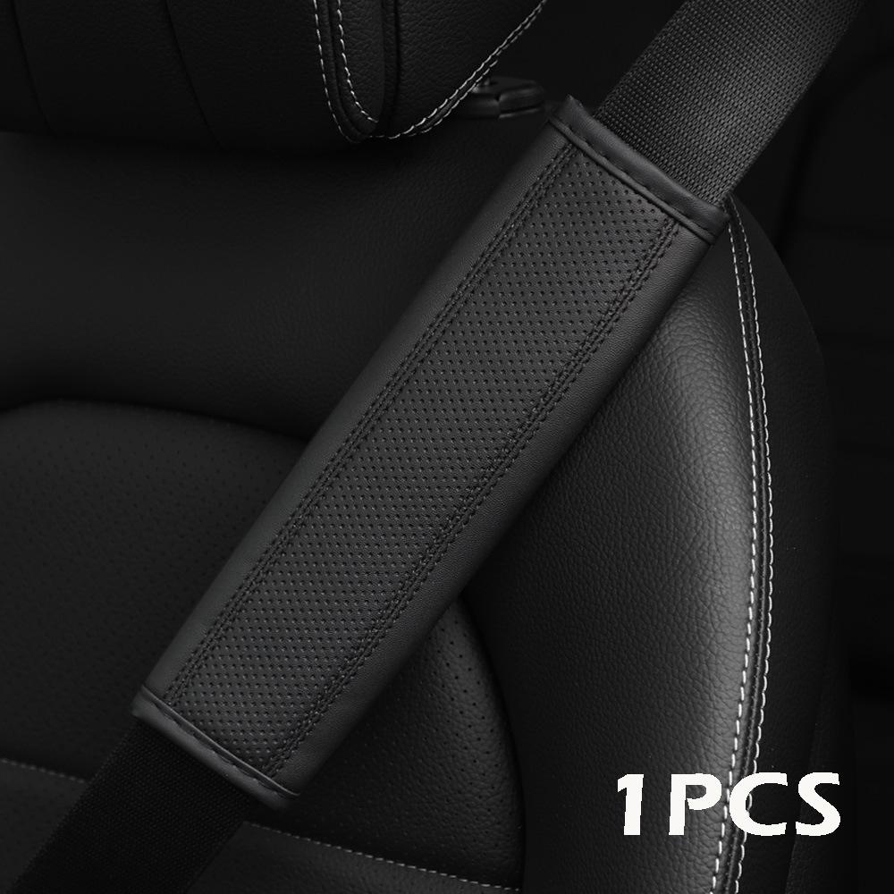 Car Accessories Seat Belt PU Leather Safety Belt Shoulder Cover Breathable Protection Seat Belt Padding Pad Auto Interior