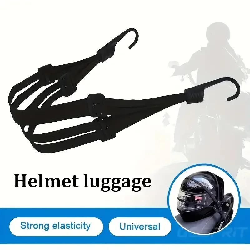 Elastic Bungee Cord for Motorcycle Electric Bike - Rear Seat Helmet Luggage Fixing Strap Heavy-Duty Rubber Binding Rope Supplies