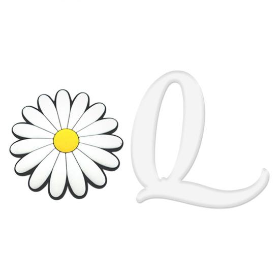 English Letter Hole Bag Charm Lightweight Reusable Beach Tote Handbag Hole White Alphabet Decoration DIY Hole Bag Accessories