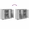 Sideboard Gray Sonoma 85 x 34 x 76 cm Particleboard