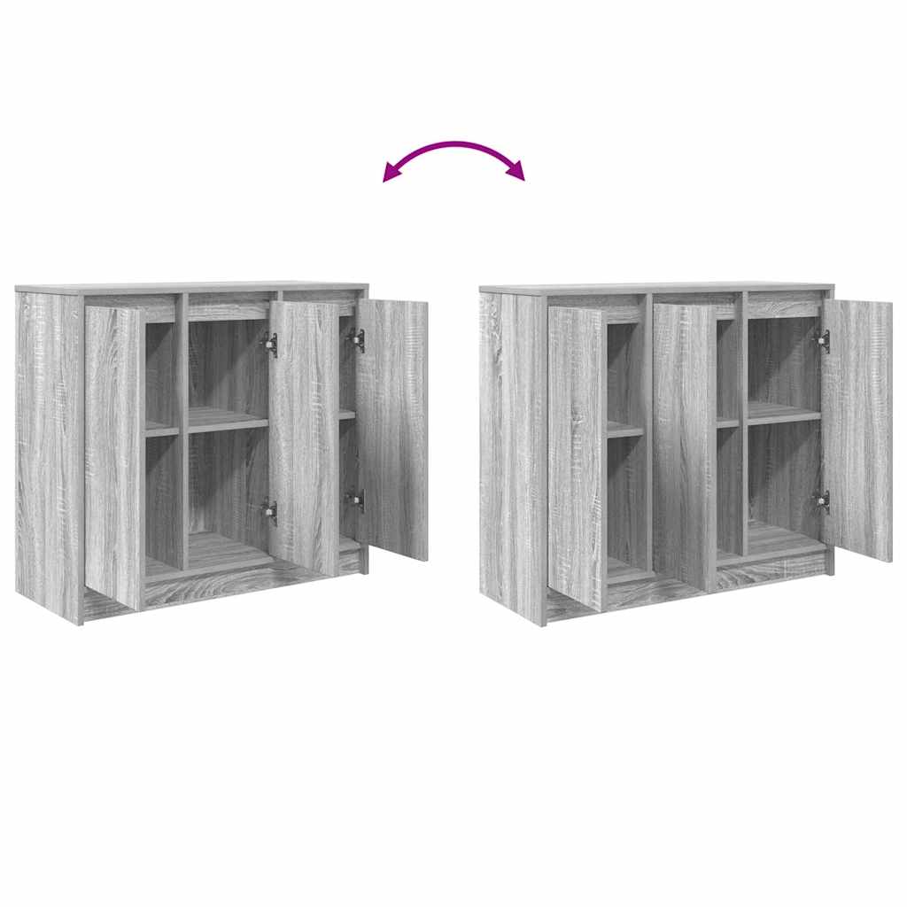 Sideboard Gray Sonoma 85 x 34 x 76 cm Particleboard