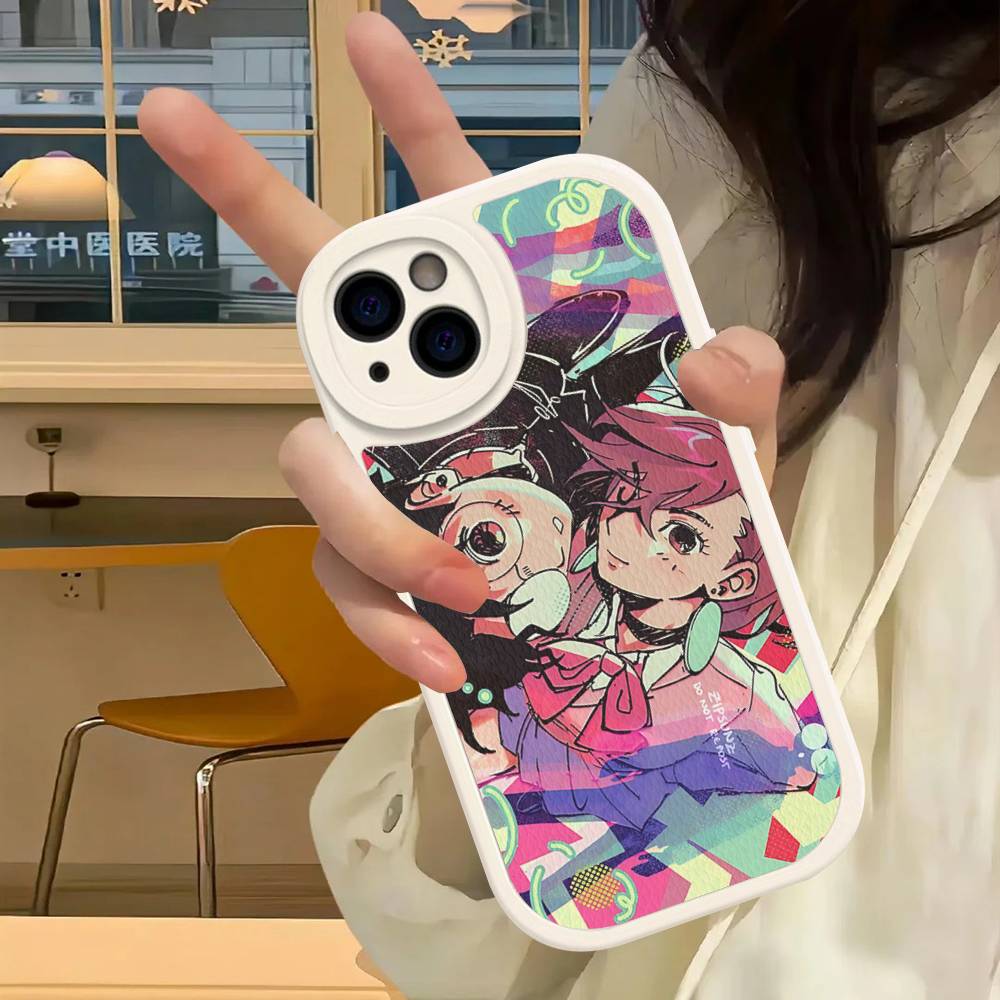 FUNNY DAN DA DAN Leather Phone Case For IPhone 16 16e 15 14 13 12 11 Pro Max Plus Mini Cover