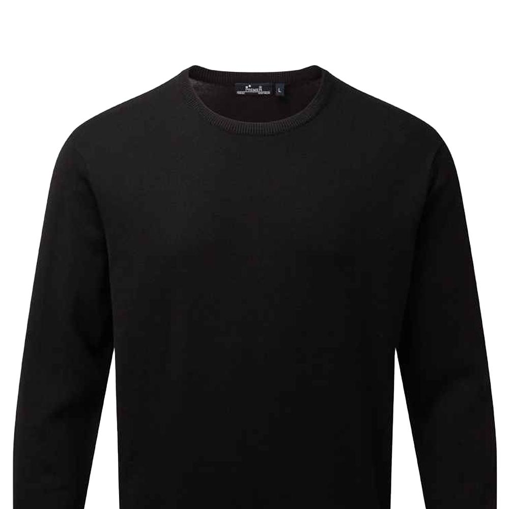 Premier Adults Unisex Cotton Rich Crew Neck Sweater