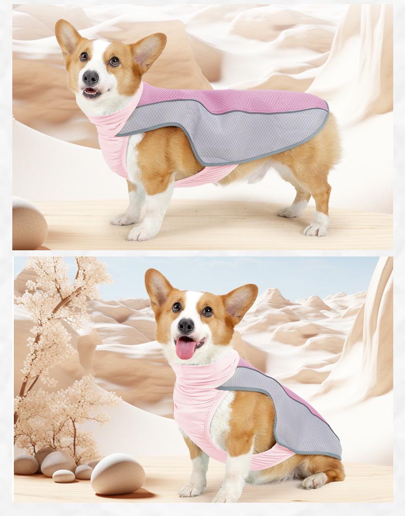 Summer Cooling Vest for Small & Medium Dogs - Breathable Harness for Heat Dissipation