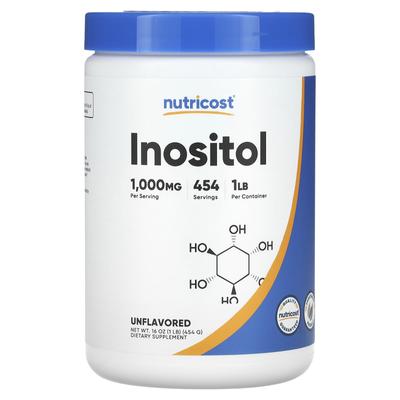Inozitol, Ízesítetlen, 1000 mg, 16 oz (454 g)