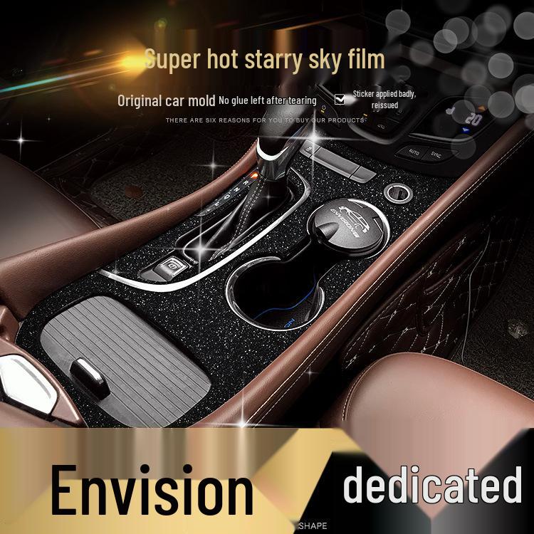 Frosted Glitter Anti-Scratch Film for Buick Envision Console Decoration