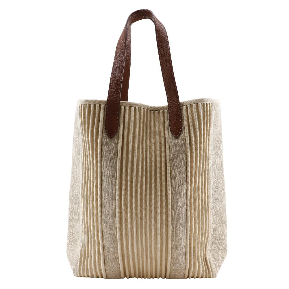 Hermes Kabas Calicut Tote Bag Sold Product Beige Canvas Unisex Used