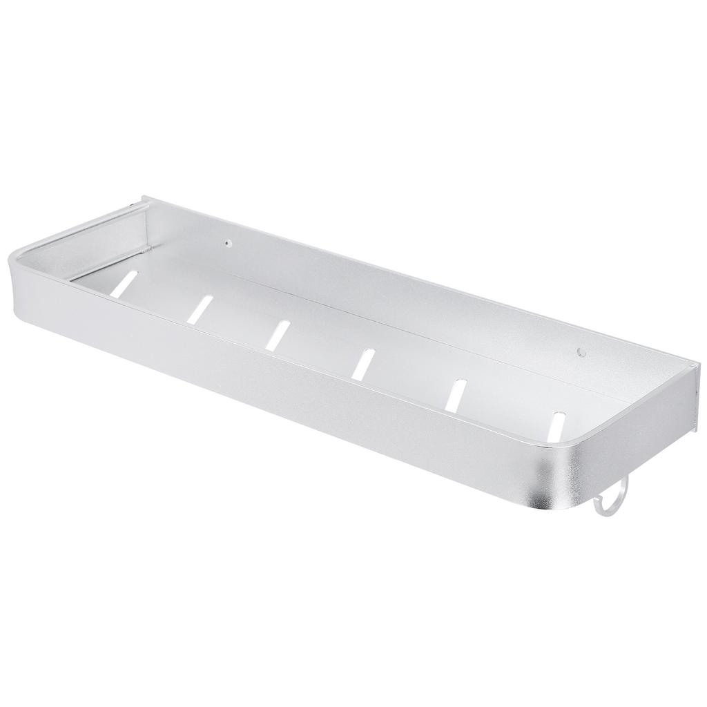 WallMounted Storage Rack Shower Shelf Multifunctional Storage Holder for Kitchen Bathroom(40cm Storage Rack with Hook )