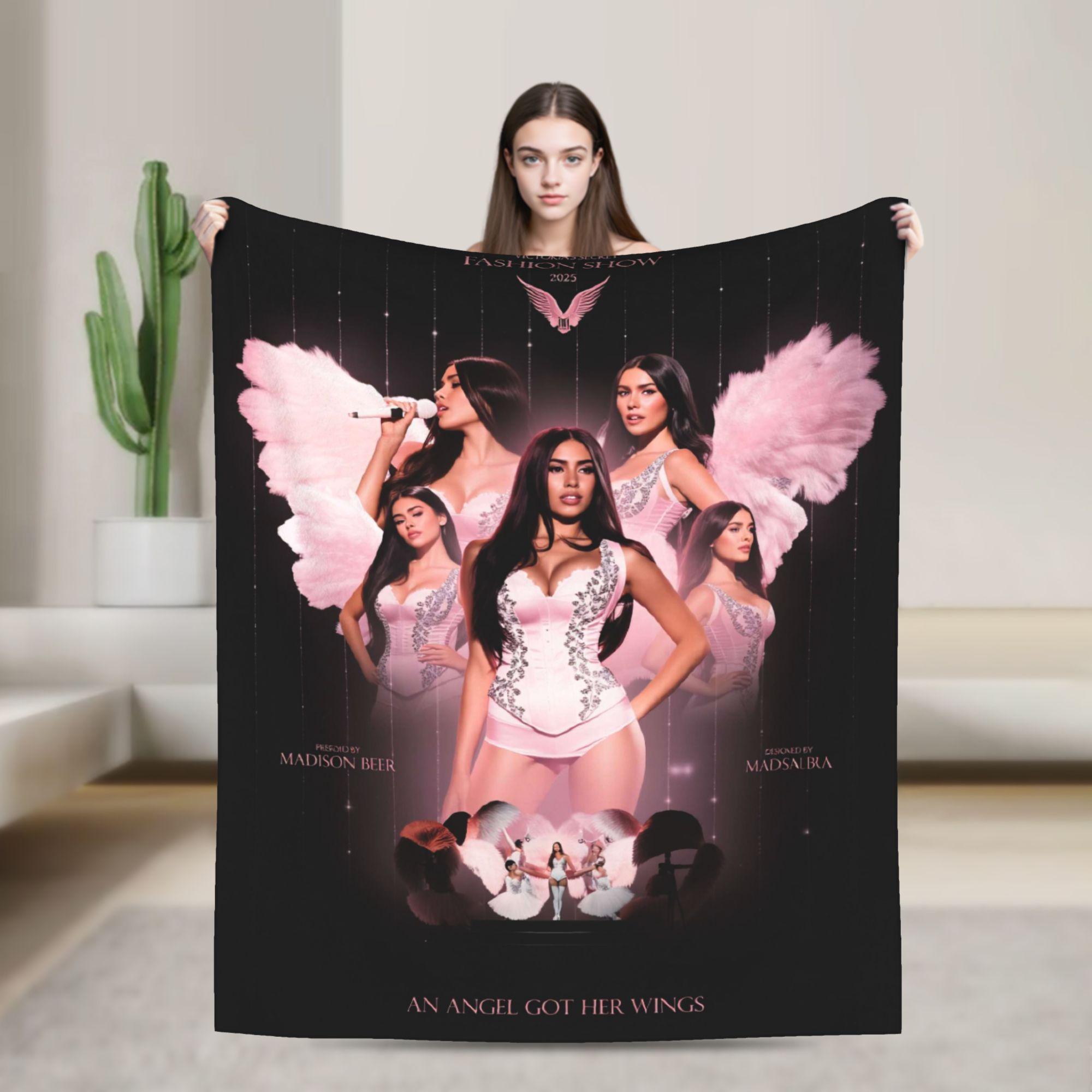 

Beautiful Madisons Blanket Winter Warm Cozy Throw Blanket For Adults Outdoor Flannel Bedspread Bed Cover 80x120cm