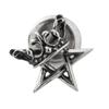 Crown Pentagram Earring AKE0102 Silver Accessory Brand Jewelry Silver Stud Earring 925 [ARTEMISKINGS] (Single Earring) Men's Women's