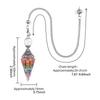 1pc 7color Hexagon Point Pendant Pendulum for Dowsing Balancing Resin Crystal Stone Pendulums Necklace Jewelry Gifts