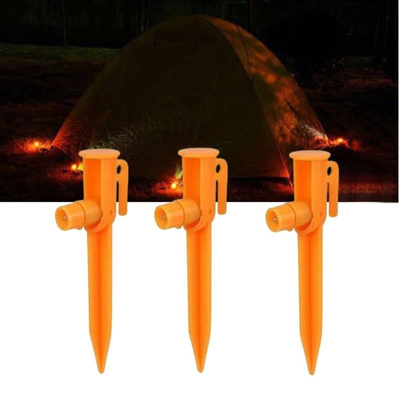 Outdoor Tent Stud Led Lights Orange Portable Lighting Lightweight Lamp Tool