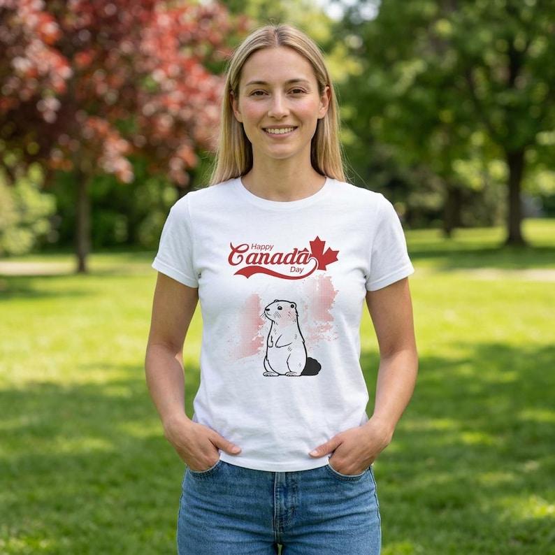 Happy Canada Day Groundhog Tee | Maple Leaf Canada Text,world cup26 canadian, Canada Vintage Style T-Shirt, North american shirt,canada 2XL