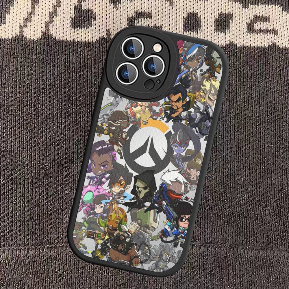 Game O-OverwatchS Phone Cover For iPhone 11 12 13 14 15 16 Pro Max Plus Leather Case iphone XS