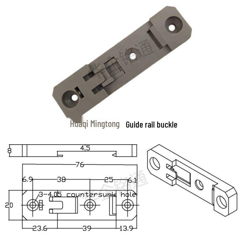 DIN Rail Mounting Bracket 35mm U-Shaped Plastic Clip