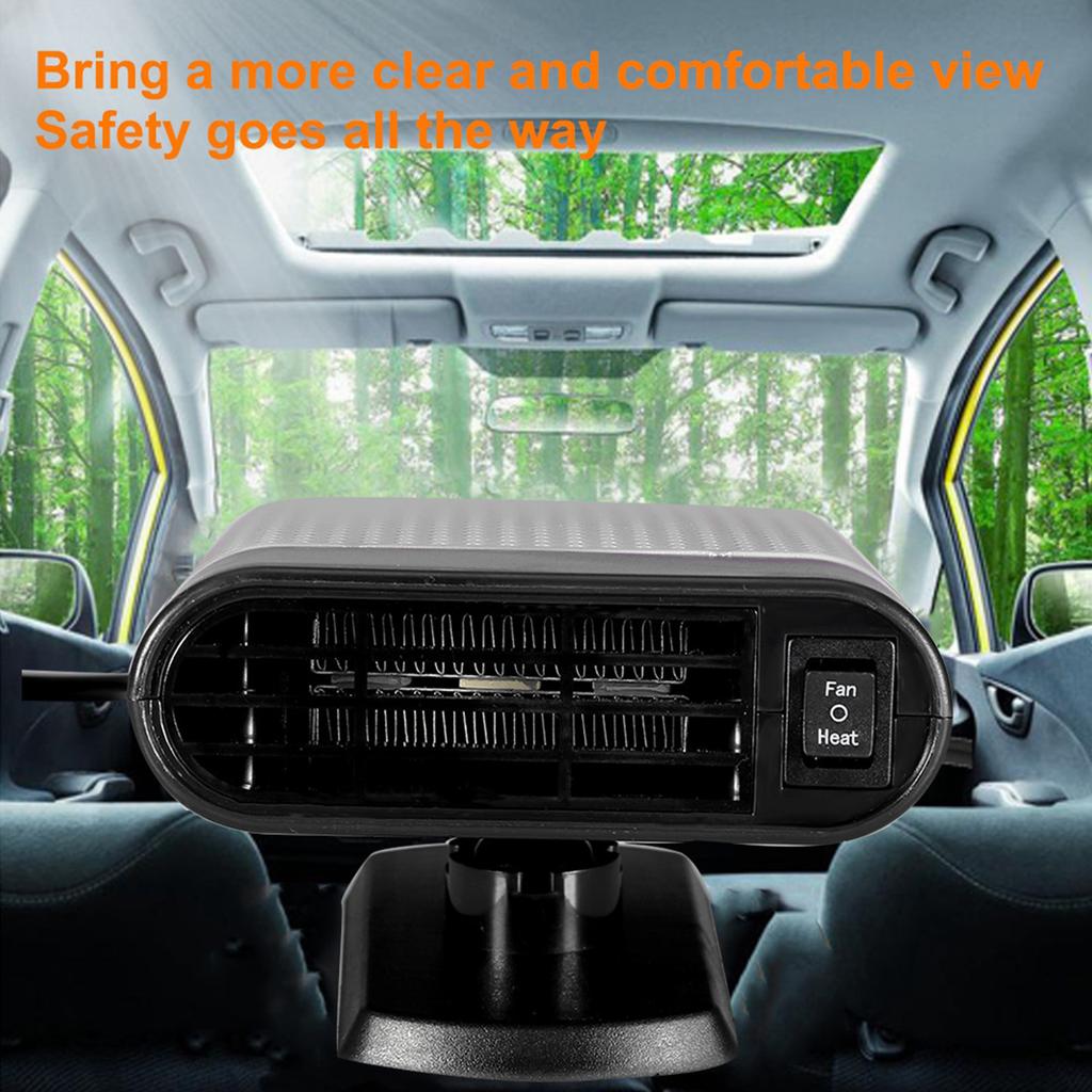 Car 12V Portable Electric Window Heater Heating Dryer   Fan Defroster Demister (Red)