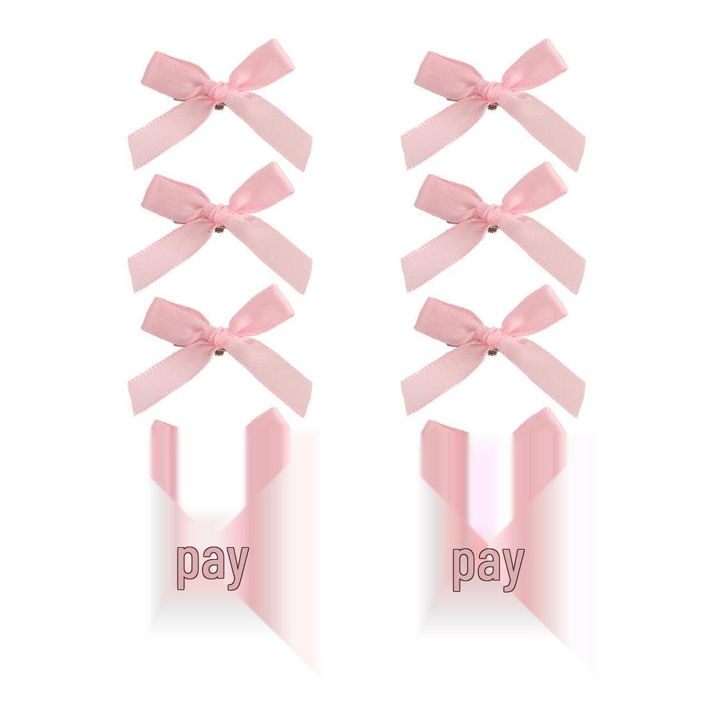 Ballet Style 4cm Bow Duckbill Clip: Dopamine Sweet Braided Hair Accessory