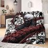 Tokyo Ghoul Awesome Print Flannel Blanket, Cartoon Style for Bedroom Decor, Soft Bedding for Chairs, Portable Travel_LIAN