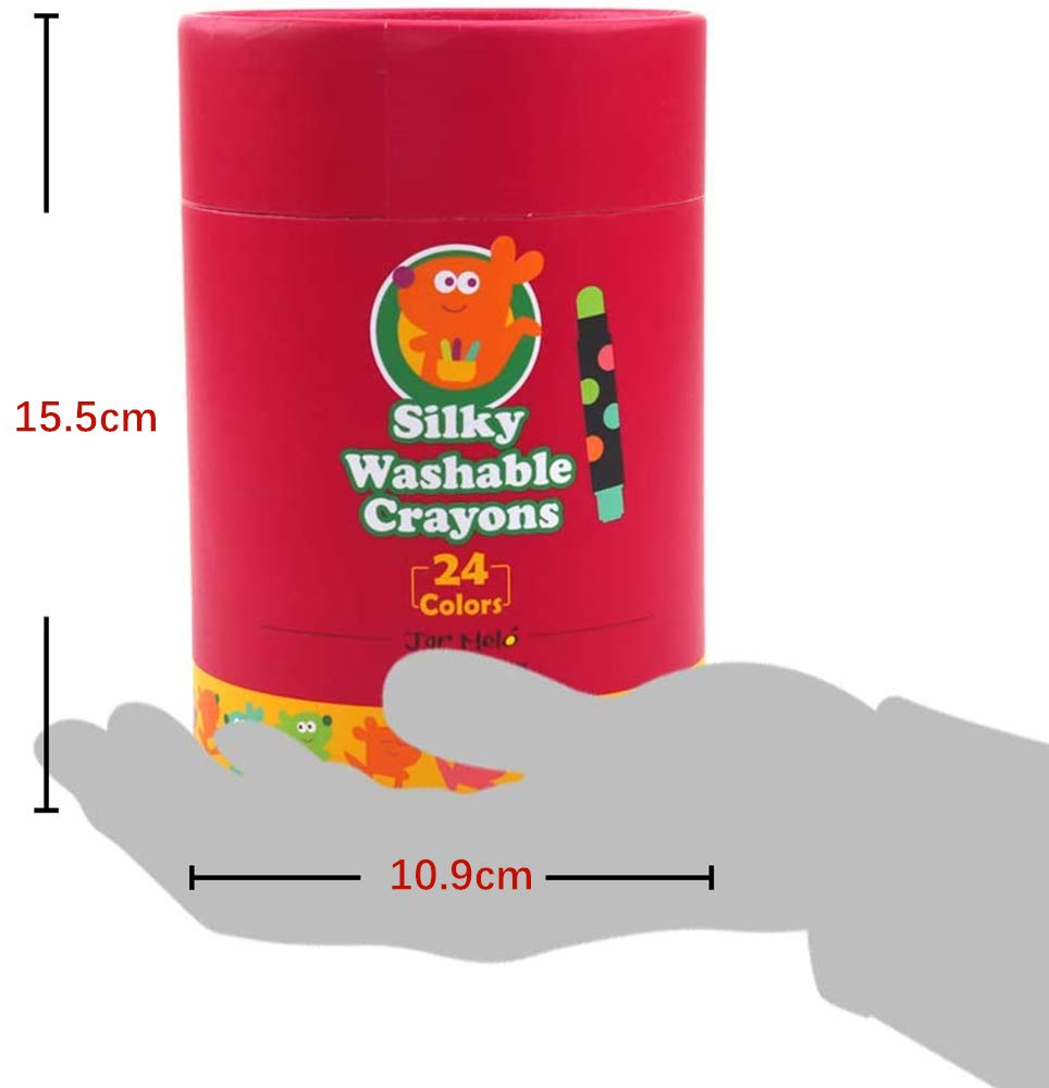 Happykids Easy To for Stationery Keeps Hands Elementary School Entrance Gift Children's Crayons, Washable, Foldable, Color, Retractable, Toddlers,