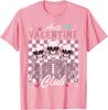 Anti-Valentinstag-Club-Skelett-Grafik-T-Shirt, lustiges Single-Day-Freizeit-Rundhals-T-Shirt für Männer und Frauen