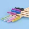 50 Pezzi Manico in Bambù Pennello Ciglia Pennello Trucco Applicatori Bacchette Mascara Extension Ciglia Pettine Arricciaciglia Strumento Trucco