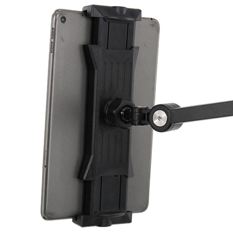 2Pcs Adjustable Width Phone Tablets Clamp Holders with 17mm Ball Joint for Live Streaming Tripods Installation