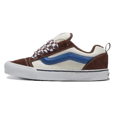 Knu Skool Mega Check Puffy Tongue Suede Canvas Unisex Potting Soil VN0009QCDMV