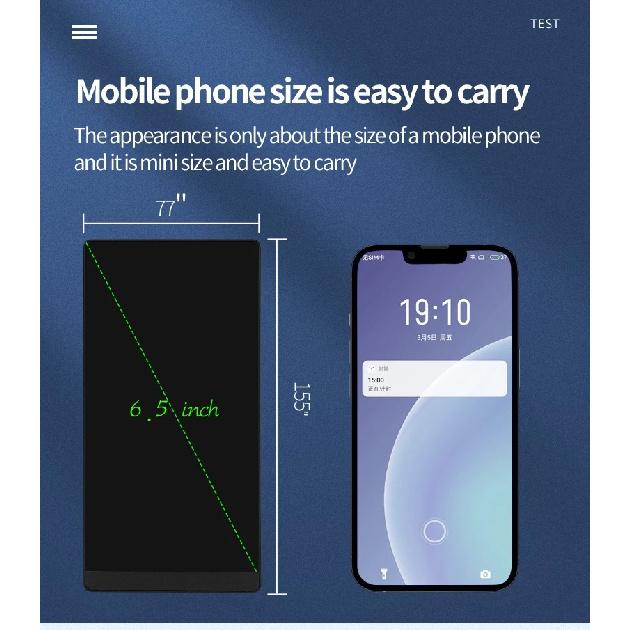6.5-inch Full Screen Superfine Handwriting LCD Writing Tablet Meeting Content Magnetic Sketch Pad Liquid Crystal Drawings Board