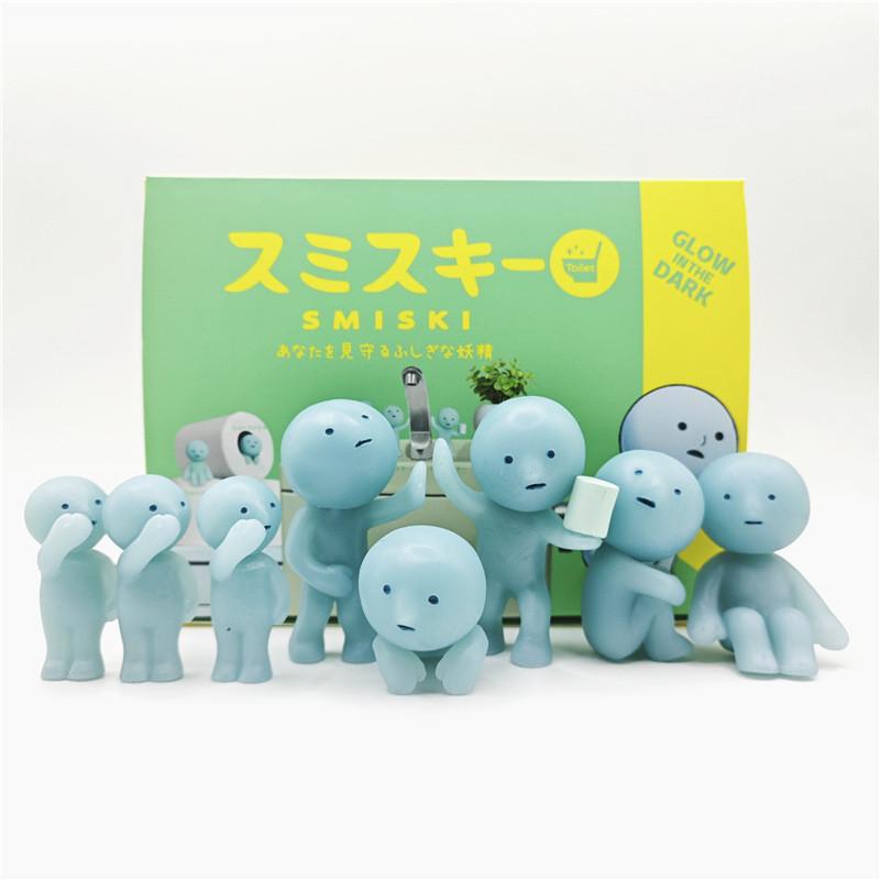 Bathroom Elf Glow In The Dark Pvc Diy Collectible Blind Box Figures For Home Car Decor