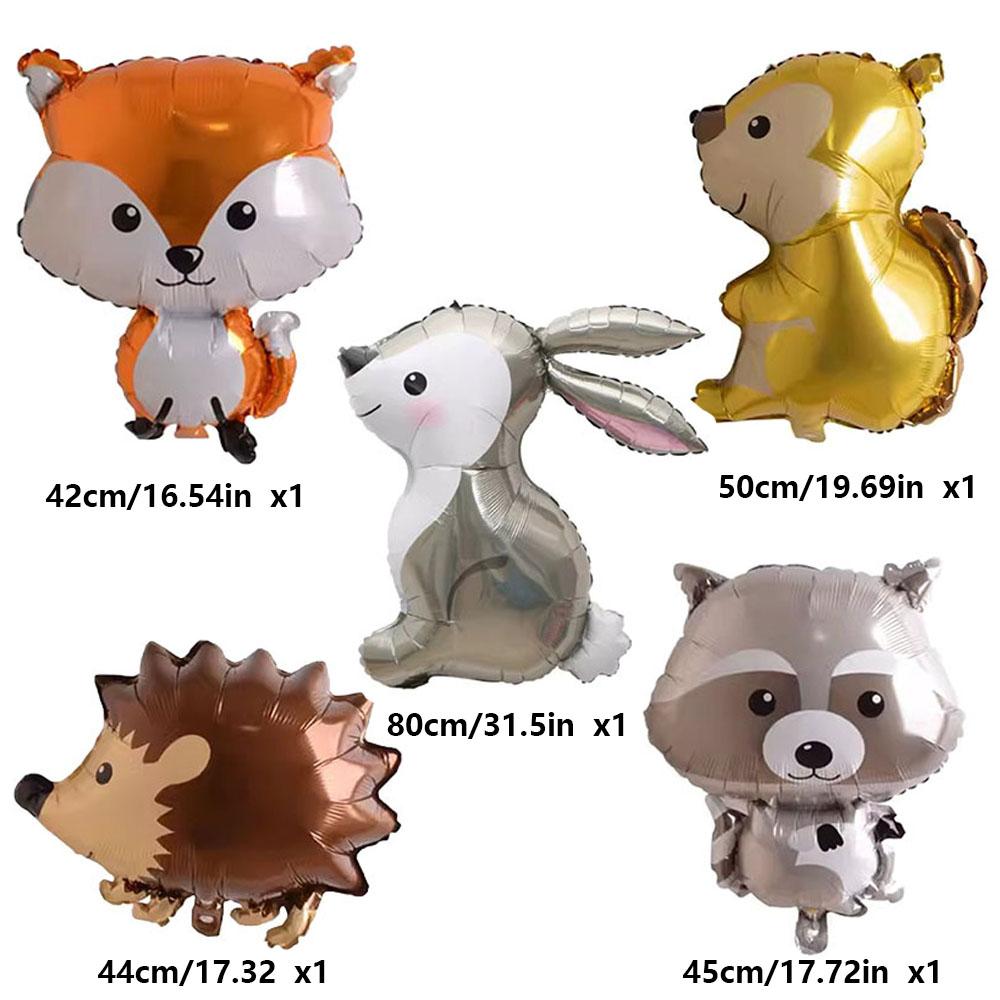 

5PCS/PACK Jungle Animal Birthday Party Forest Party Decoration Aluminum Film Balloon Other