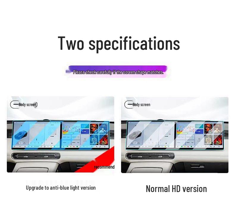 Tempered Film Screen Protector for Hongqi HS6 Center Console Navigation Display