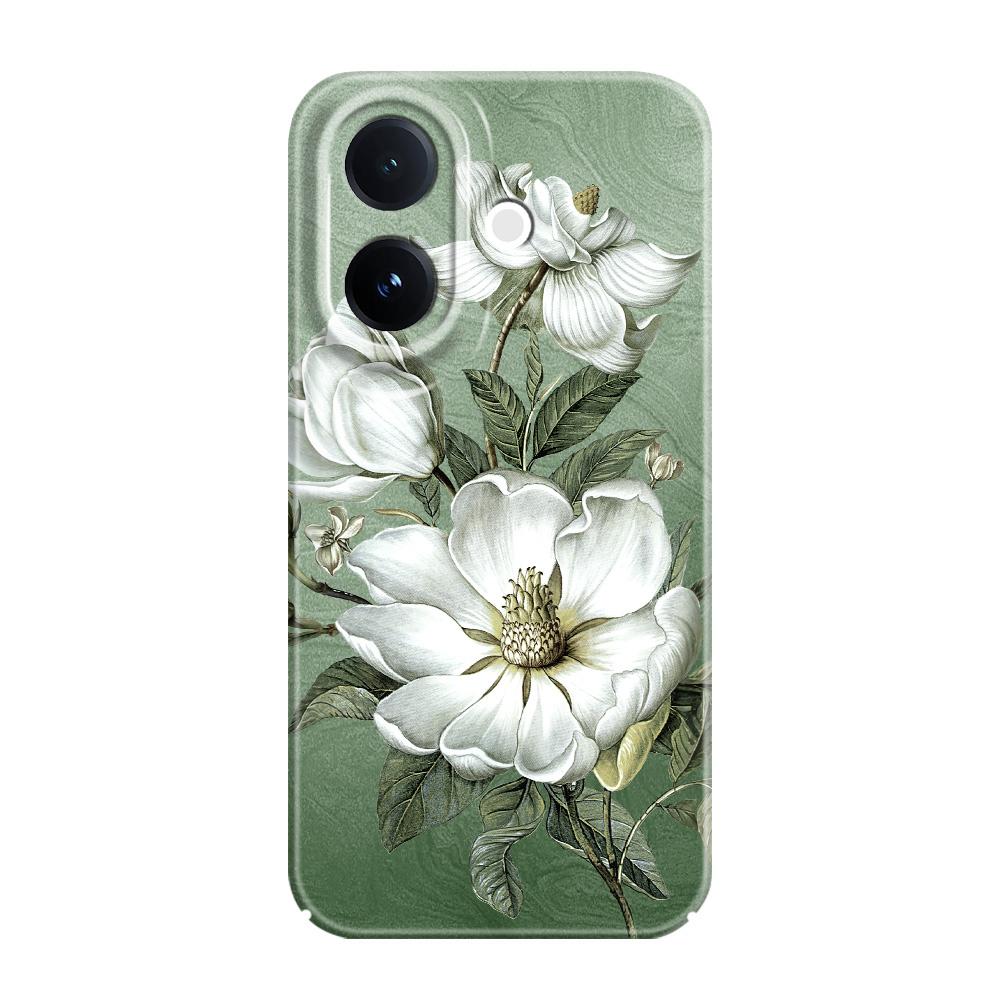 Gorgeous Magnolia Phone Case For VIVO V60 V50 V40 Lite V27 V25 V23 V23E V20 Pro 4G 5G Film Hard Cover