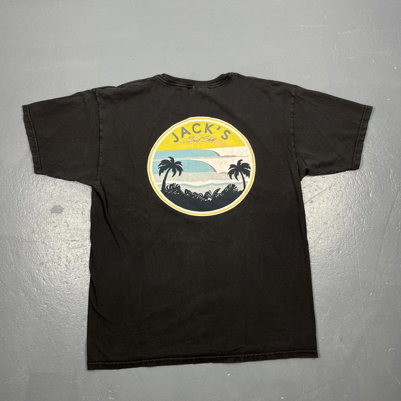 

Vintage Jacks Surfboards Tshirt Large Black Huntington Beach California VTG S