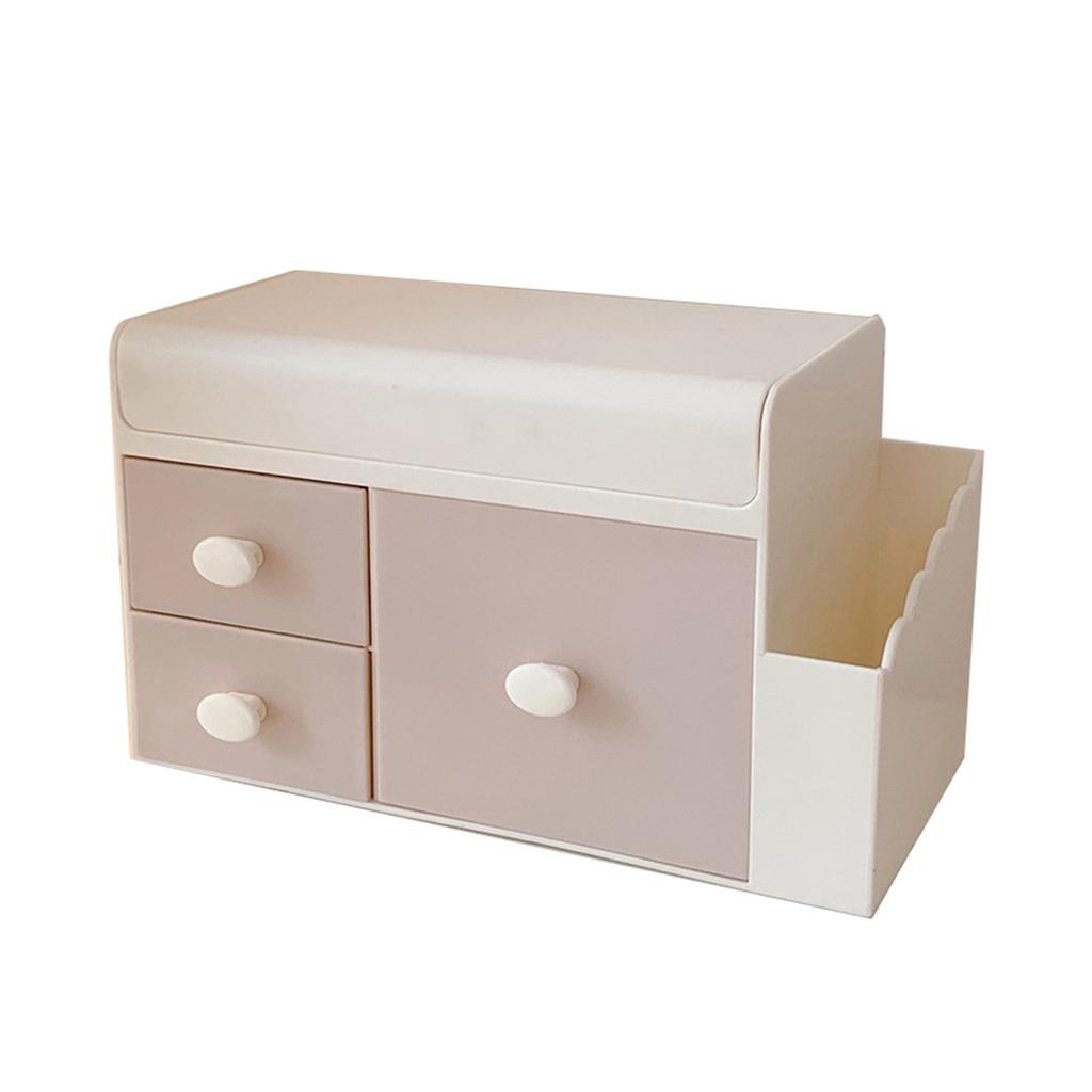 Desktop Storage Box Drawer Design Large Capacity Decorative Simple Dust Cover Skincare Storage Box