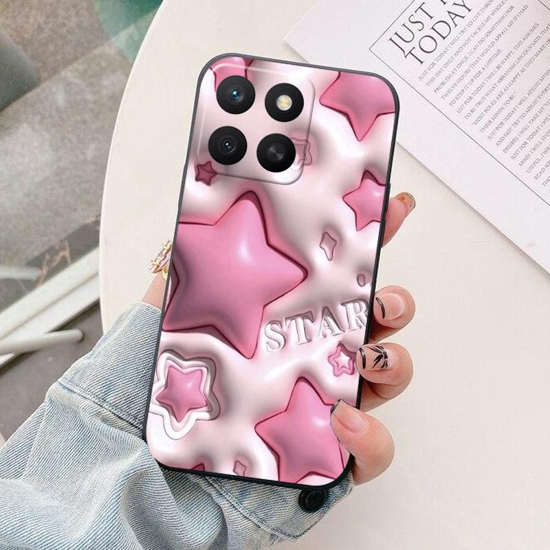 For Honor X8C 4G Case astronaut Black Silicon Soft TPU Phone Cases for Honor X8c 2025 Protective Back Shells Coque X 8c HonorX8c