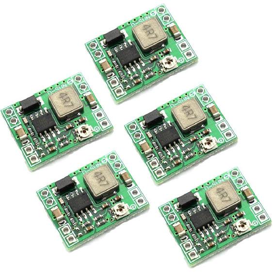 HiLetgo 5pcs MP1584EN 3A Mini DC-DC Buck 24V To 12V 9V 5V 3V Adjustable Step Down Module Replace LM2596 for Arduino Raspberry Pi Robort Parts