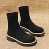 Women Boots  New  Autumn Winter Shoes Women Designer Ankle Boots Comfortable Lightweight Shoes Short Knitting Platform Boots