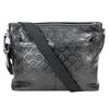 Used Shoulder Bag Op Art 70248 Leather Black Everyday Use