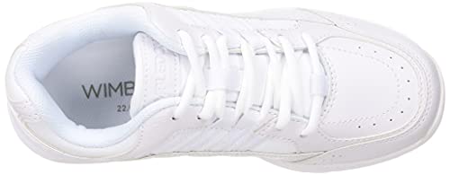 Wimbledon WB 052 Sneakers, Tennis and School Shoes, Wide 4E, White/White, 25.0 Cm, 4E