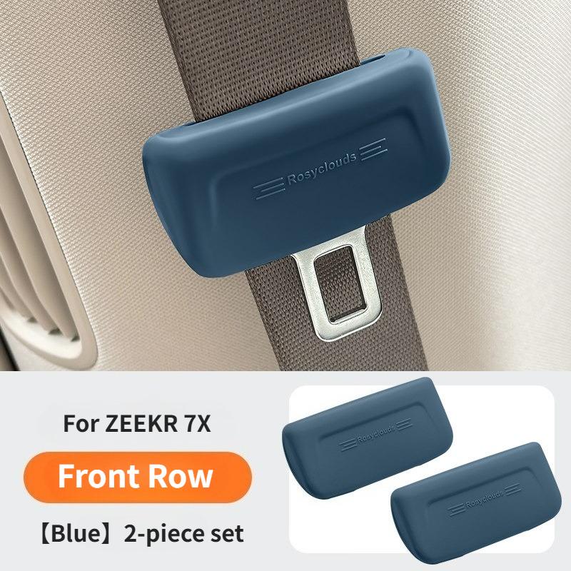 For ZEEKR 7X 007GT 007 001 009 Mix Car Seat Belt Anti Scratch Protector Case Cover Seatbelt Buckle Cover Soft Silicone Collision