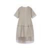JNBY 2025 Autumn Round Neck A-line Short Sleeve Dress
