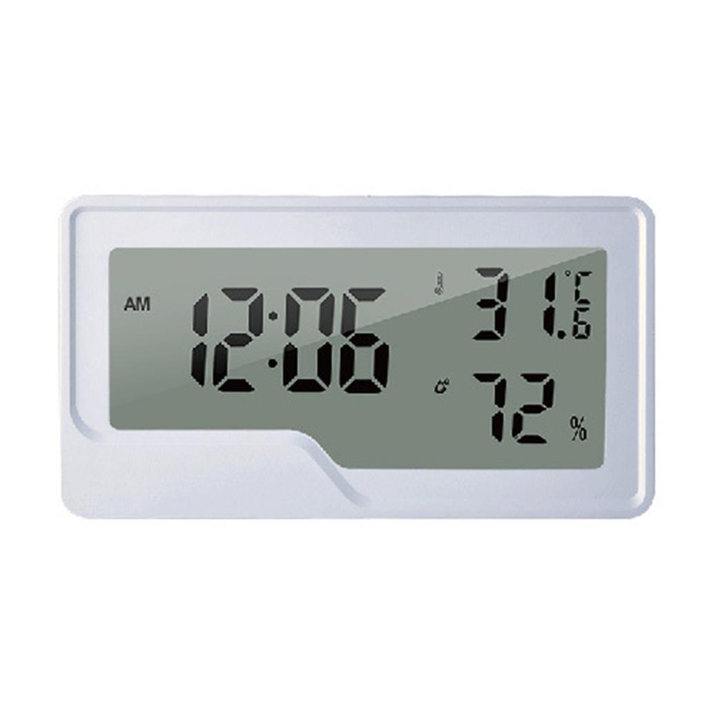 Digital Thermometer with Temperature & Humidity Monitor Accurate Humidity Gauge Room Thermometer with Clock for Home