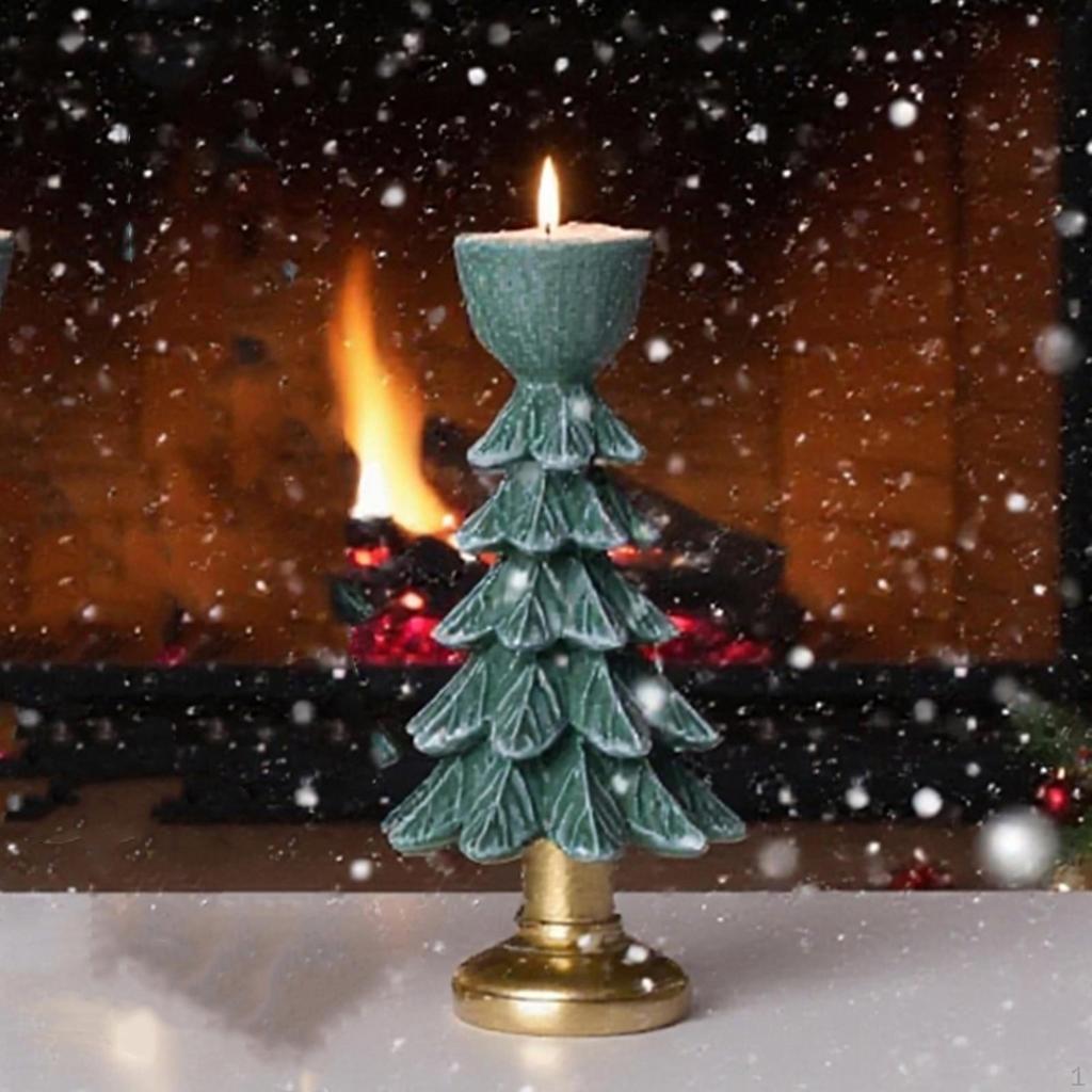 Christmas Tree Candle Holder Candles Stand Practical Creative Ornament Gift Decoration