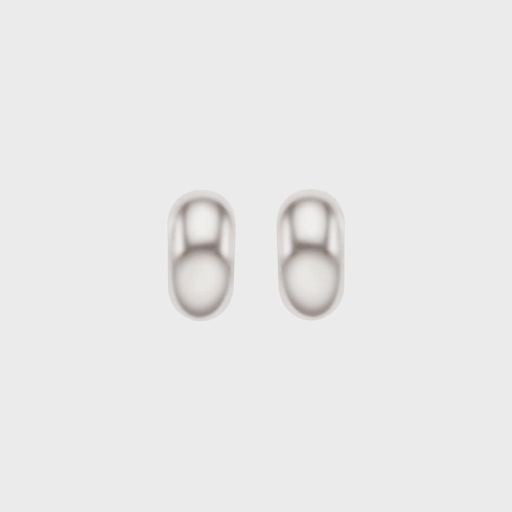 STONEHENGE Silver Semicircular Earrings Sc25A32J