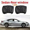4-piece window screen set, premium window sunshade breathable mosquito net for front and rear windows, UV protection Accessories