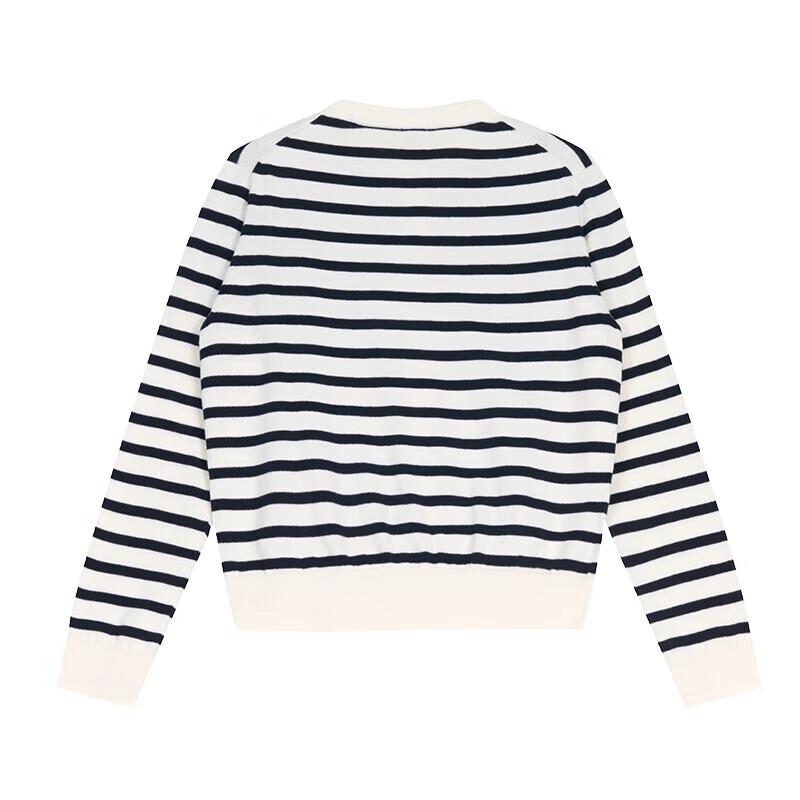 HAZZYS Women's 2025 PHIZ Striped Knit Cardigan ABYSD1CAX03