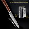 Damascus Utility Knife 5 Inch Professional Japanese Kitchen Knives High Carbon Ultra Sharp Fruit Carving Knife Fish Meat Cutting