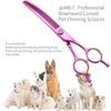 SANGELAR 7 Inch Top Grade Super Jp440C Professional Pet Scissors Downward Curved Grooming Scissors Dog Hair Care Thinner Scissors