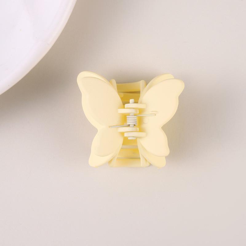 

4cm Resin Bow Hair Clip Women s Solid Color Grab Clip Matte Simple Fashion Shark Clip Hairpin Hair Accessory